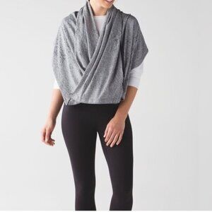 Lululemon Athletica Vinyasa Convertible Wrap Scarf Cardigan